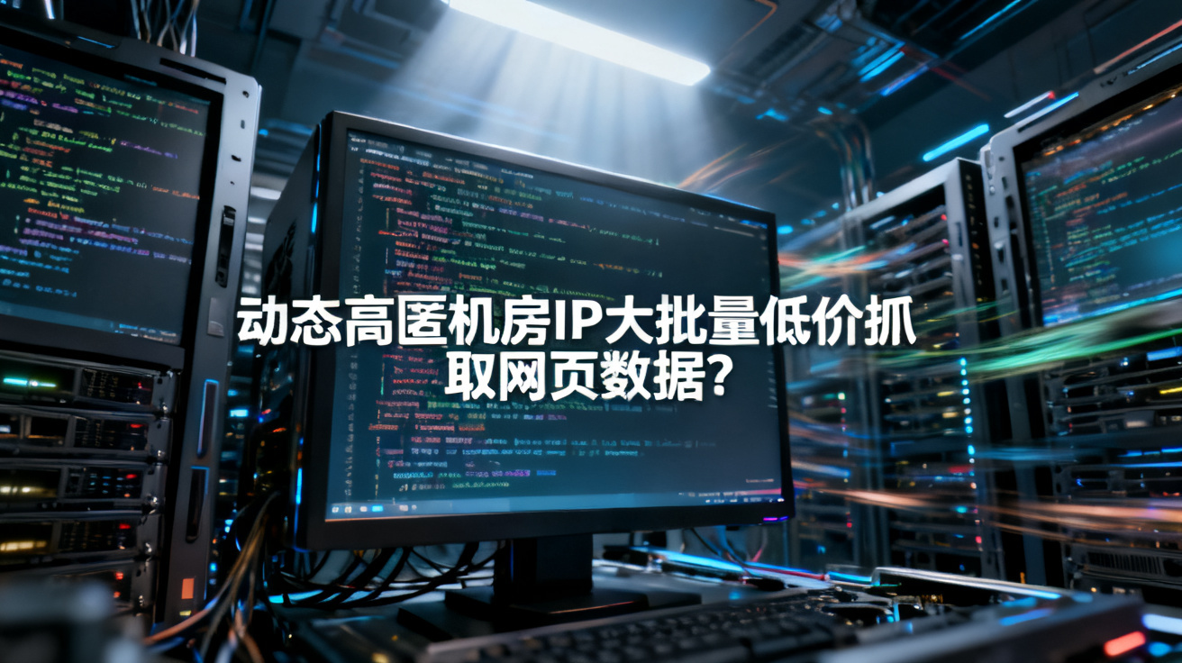 动态高匿机房IP大批量低价抓取网页数据？ 